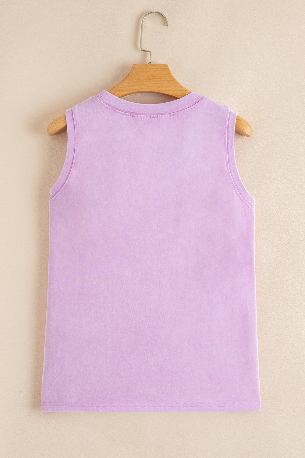 Sea Green Mineral Wash Patched Chest Pocket Tank Top