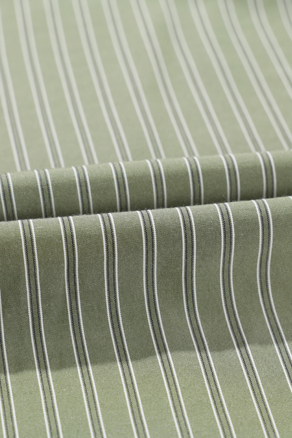 Sky Blue Stripe Button Up Oversized Casual Shirt