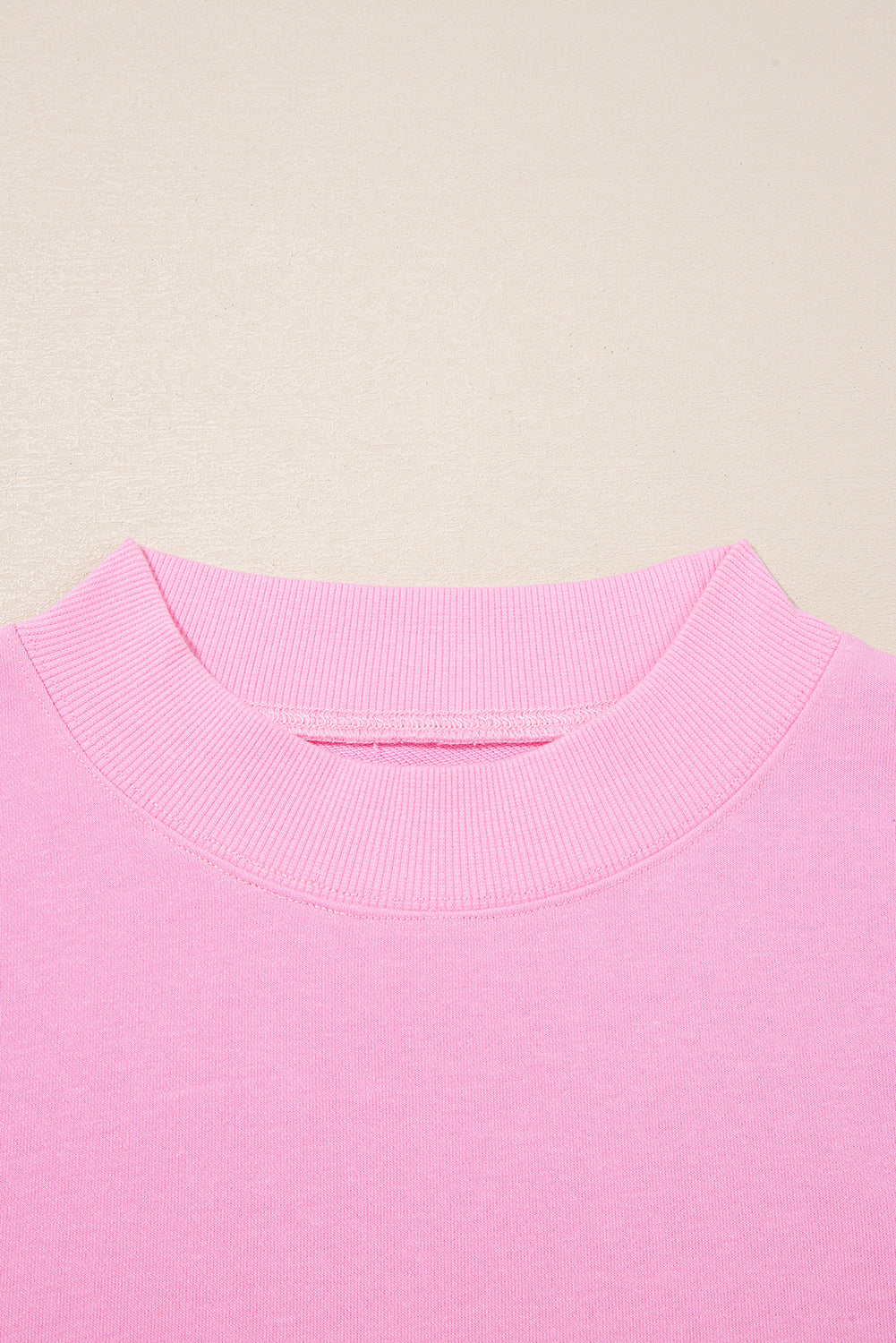Pink Frill Tiered Patchwork Ribbed Trim Flowy Plus Size Top