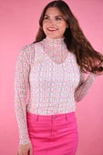 Mesh Top- Cottage Bloom Floral