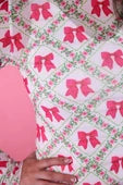 Mesh Top- Pretty Lattice Bow