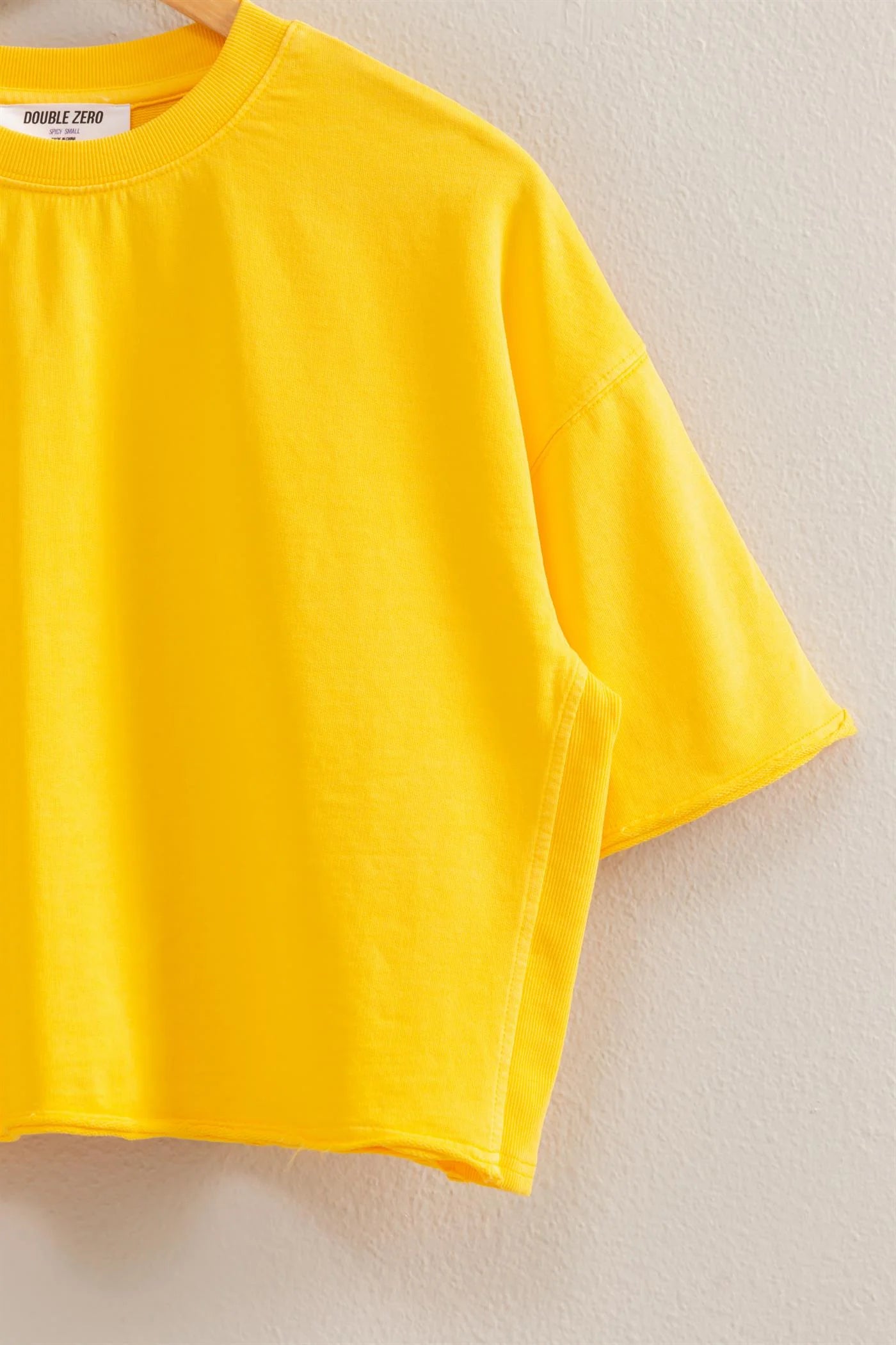Basic Yellow Crop Top