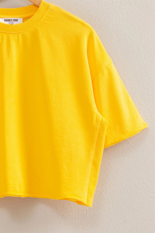 Basic Yellow Crop Top