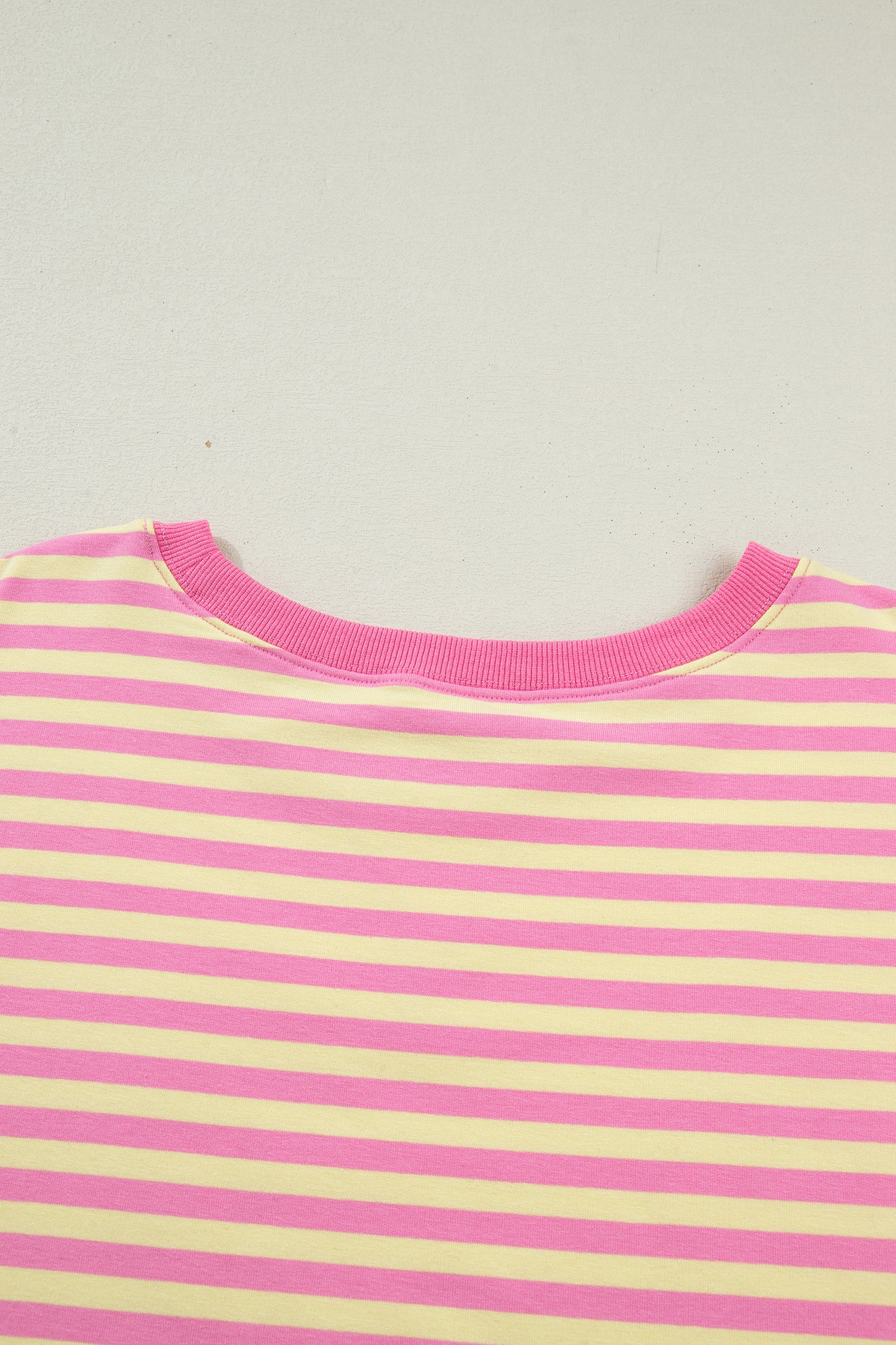 Green Stripe Boxy Tee Drawstring Elastic Waist Plus Size Short Set