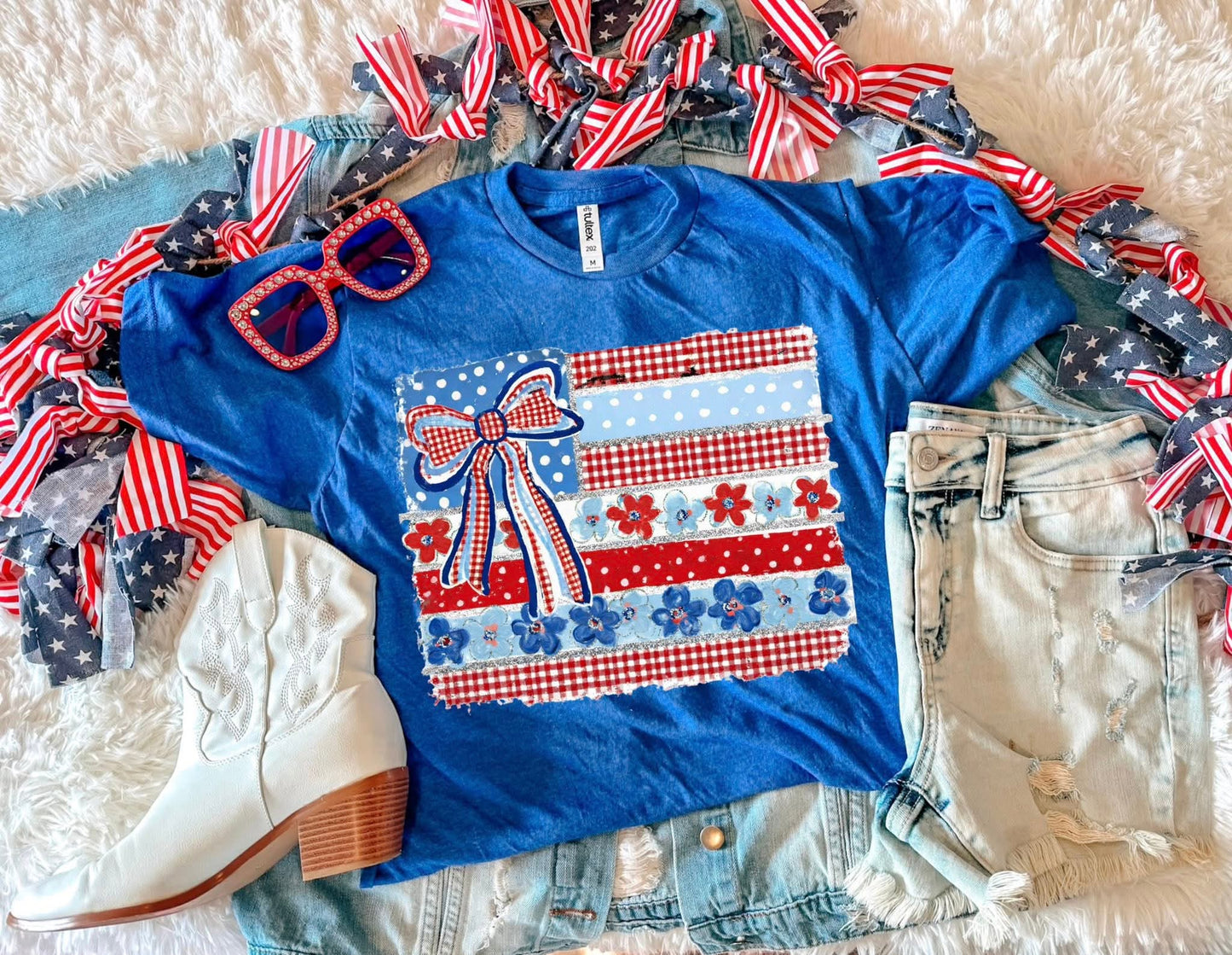 Floral Flag Tee