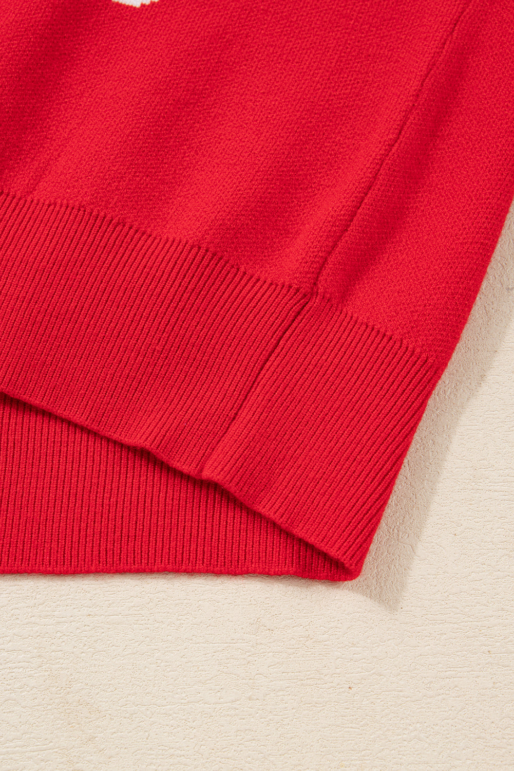 Red Dahlia LET IT SNOW Christmas Dotty Sleeve Loose Sweater