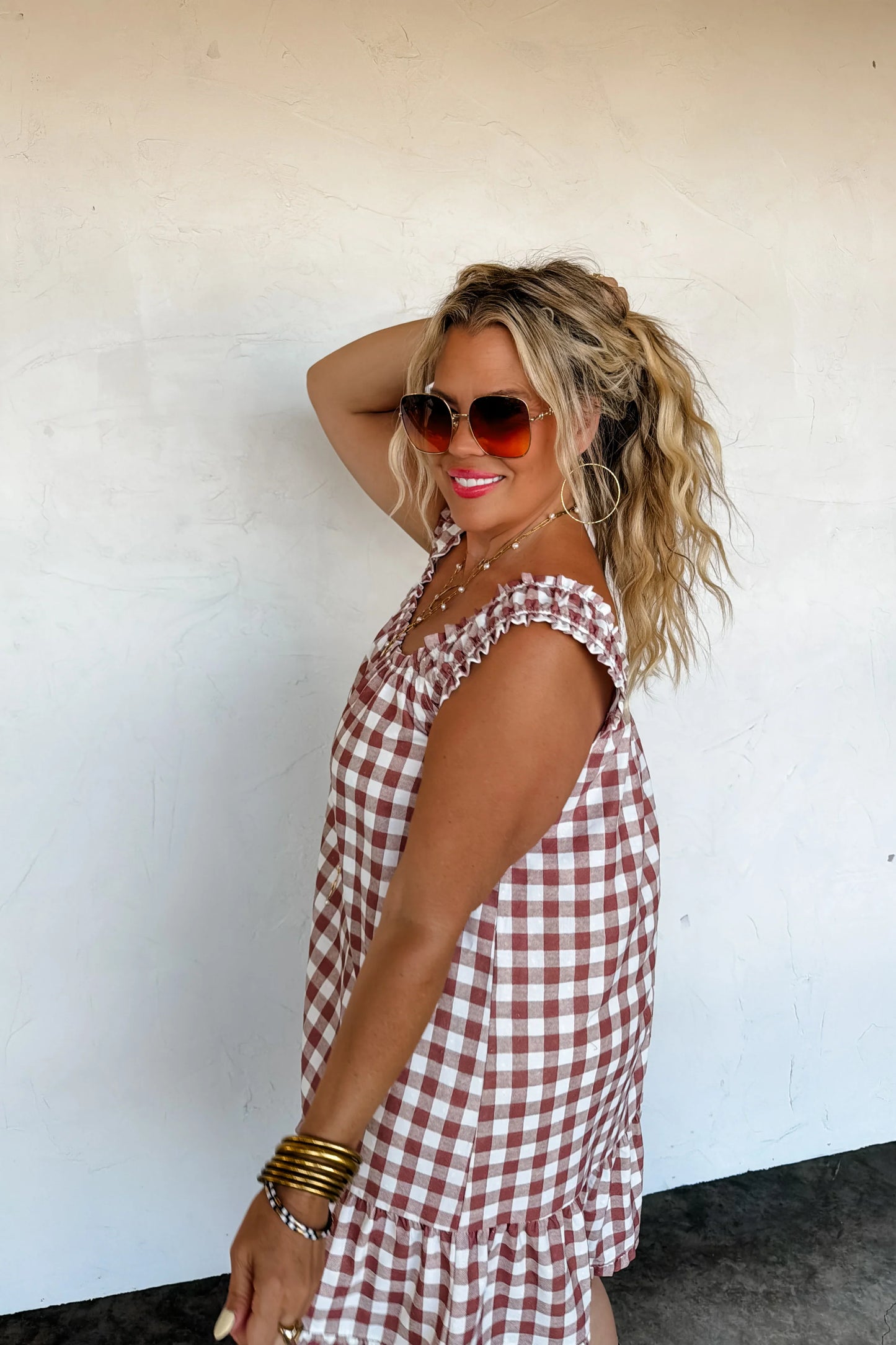 SUNSET TIDES BABYDOLL DRESS