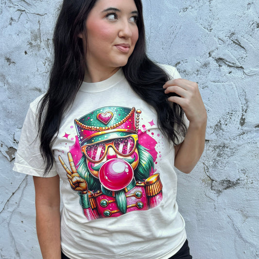 Bubblegum Nutcracker Graphic Tee D-1065