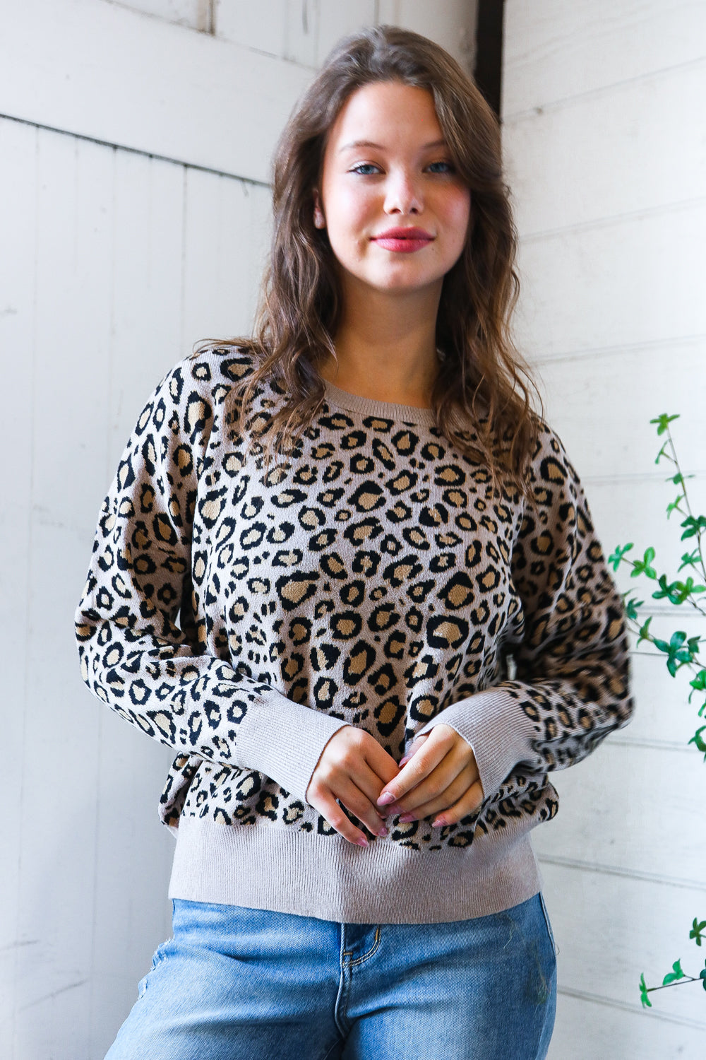 Savanna Style Leopard Pullover