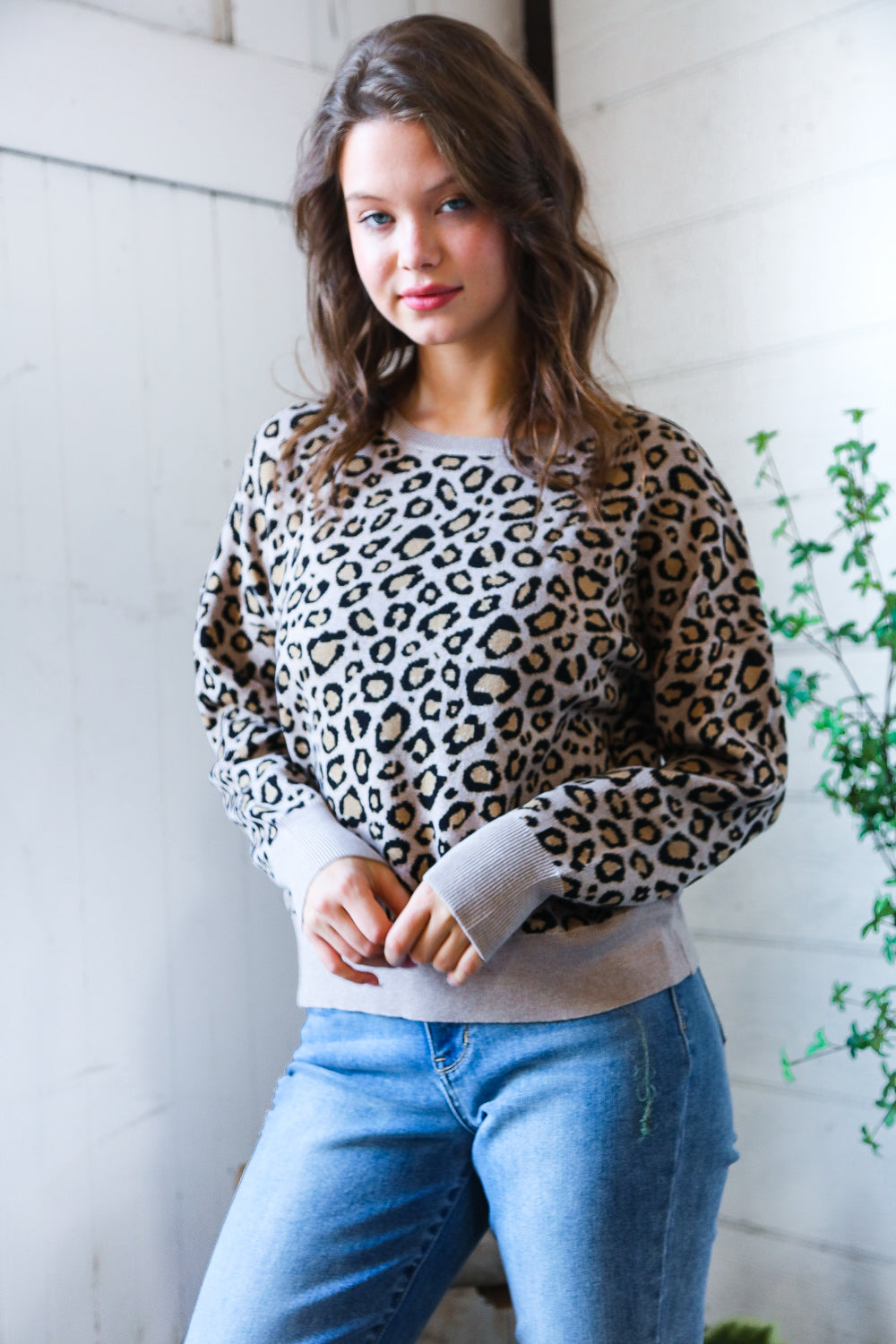 Savanna Style Leopard Pullover