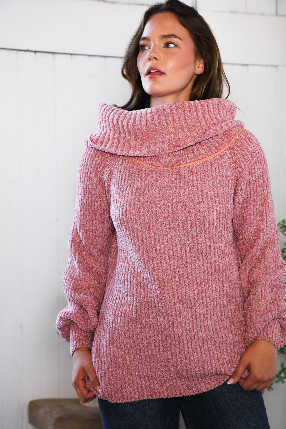 Feeling Berry Cozy Chenille Sweater