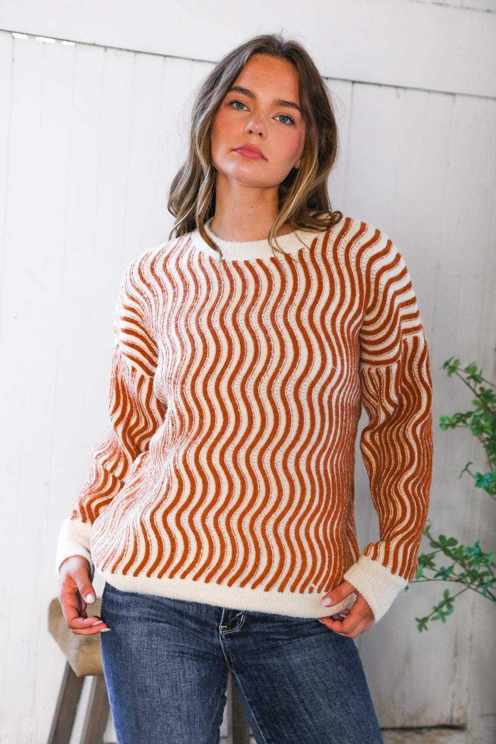Cinnamon Swirls Cozy Pullover