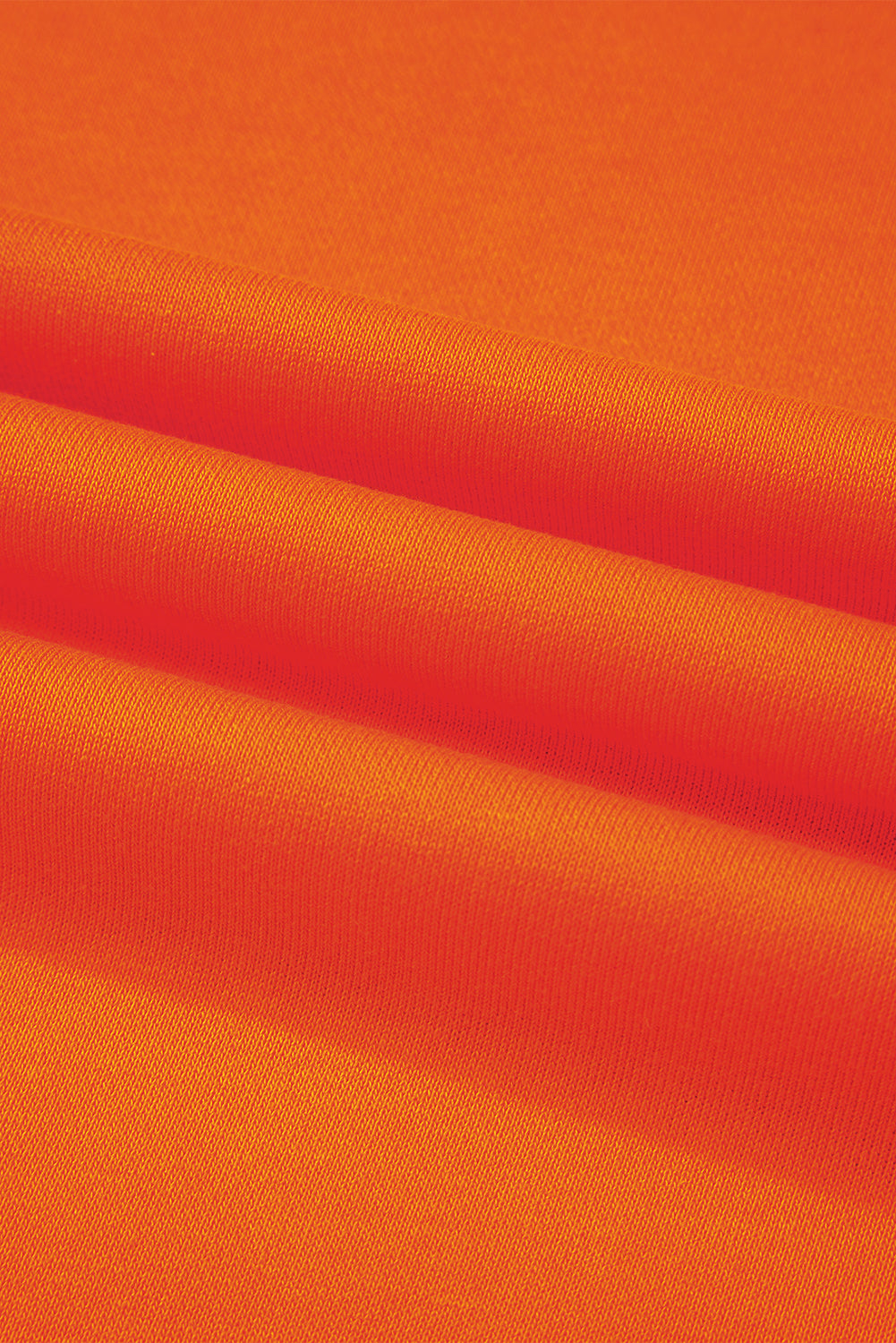 Orange Preppy Striped Sleeve Loose Sweatshirt