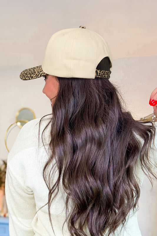 TEXAS Embroidered Leopard Contrast Baseball Cap