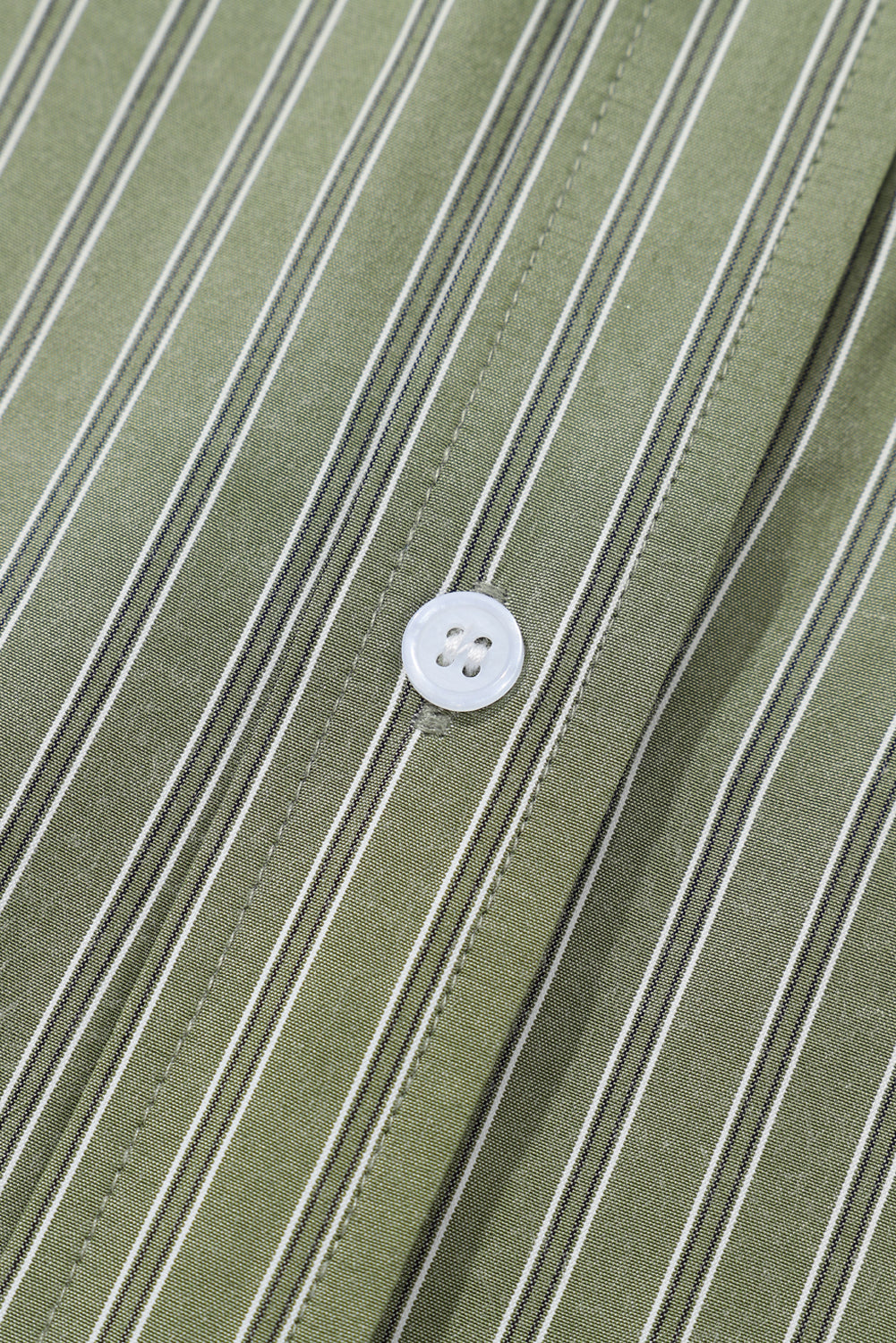 Sky Blue Stripe Button Up Oversized Casual Shirt