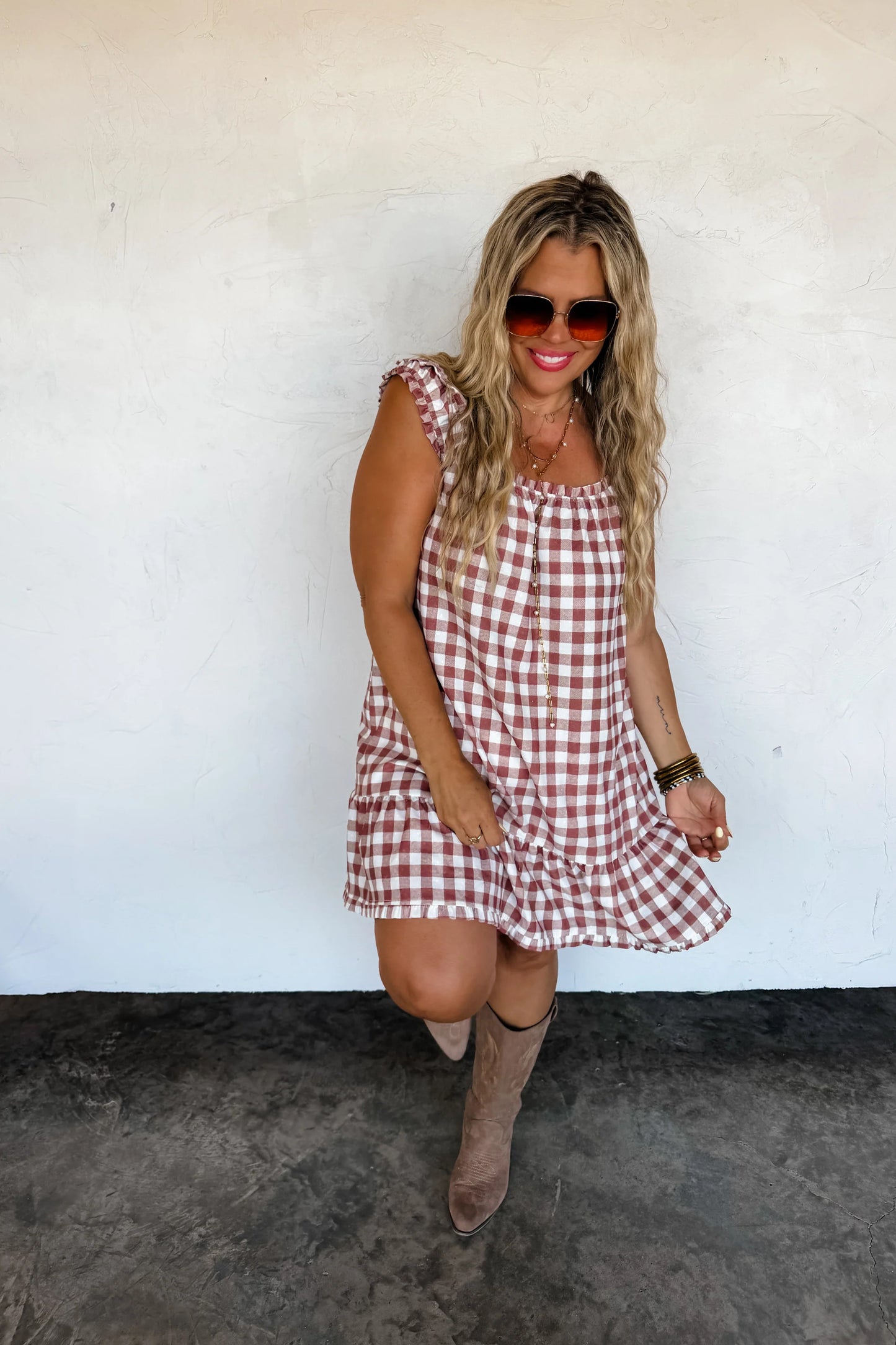 SUNSET TIDES BABYDOLL DRESS