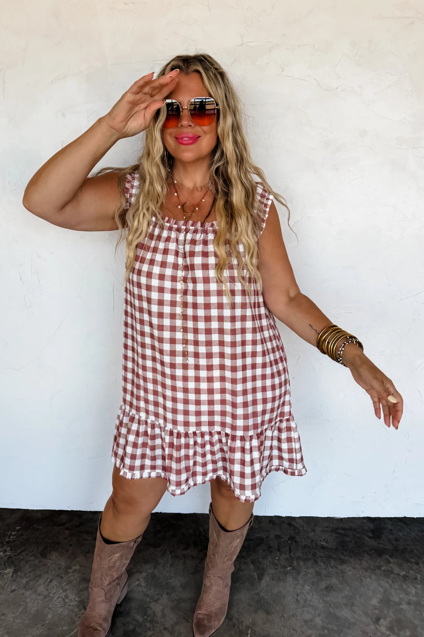 SUNSET TIDES BABYDOLL DRESS