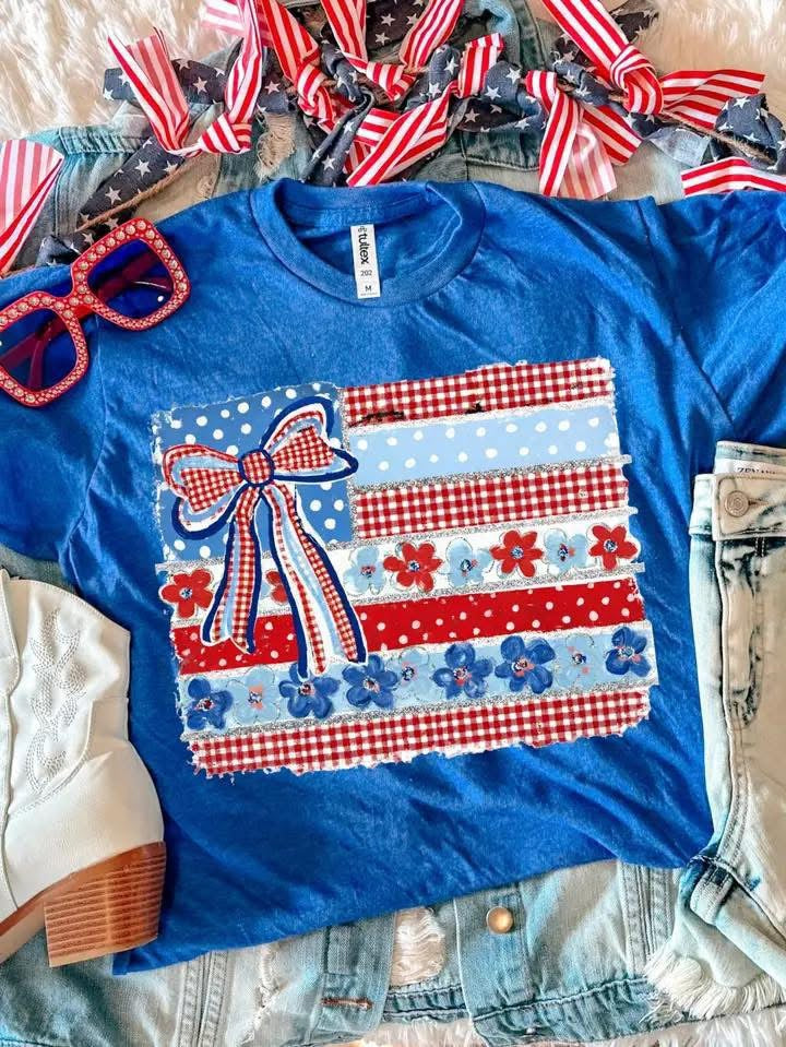 Floral Flag Tee