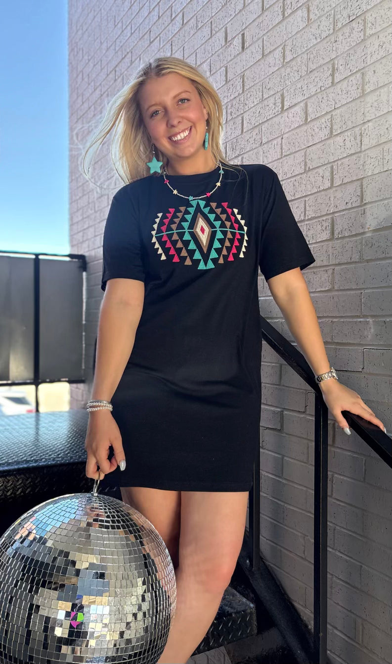 Desert Rose T- Shirt Dress