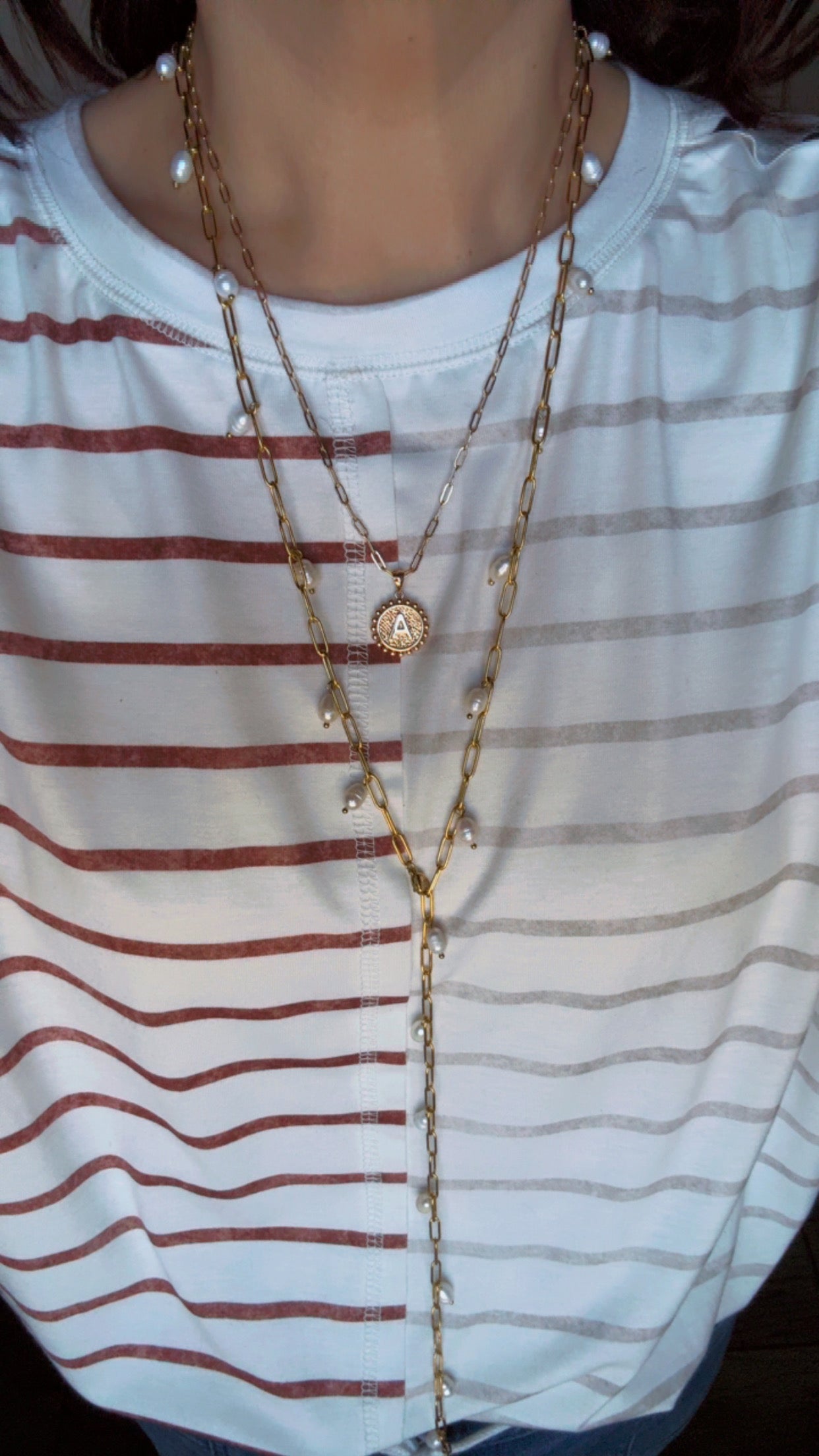 RAELYNN PEARL BEAD NECKLACE