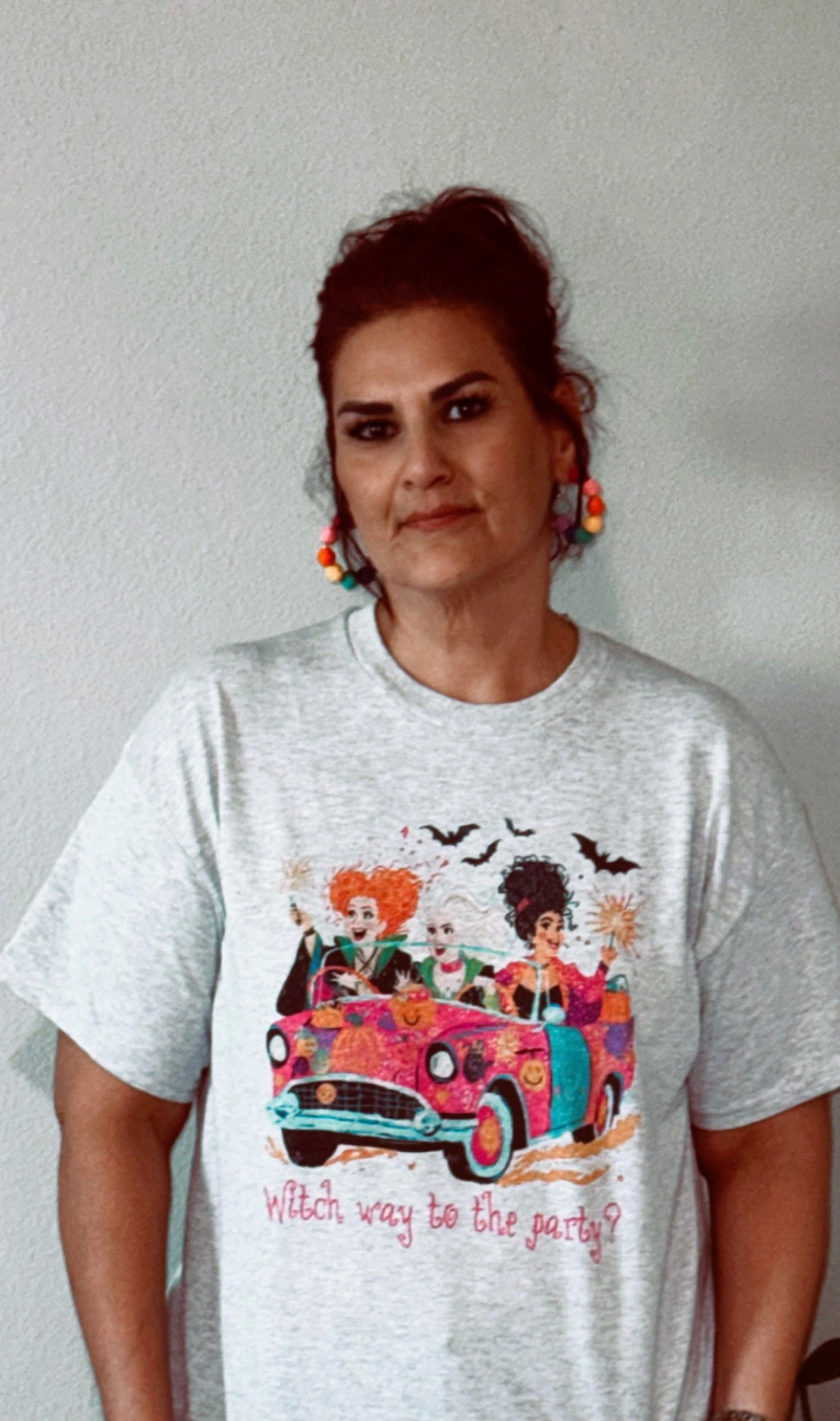 Witch Way to the Party Halloween Graphic Tee