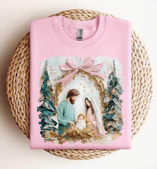 Blush & Bethlehem Nativity Tee