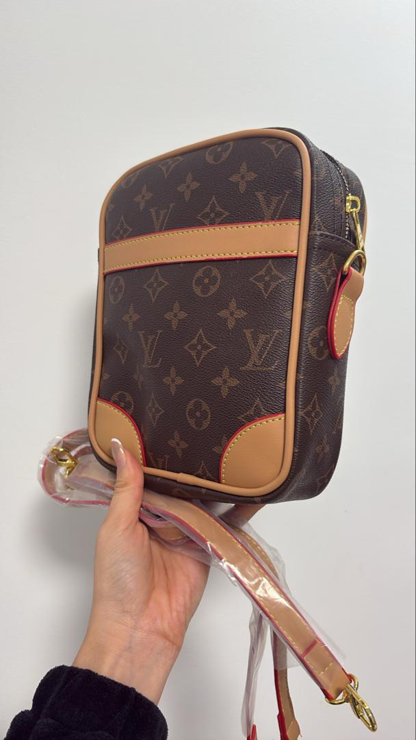 Inspired Monogram Canvas Danube Crossbody Bag