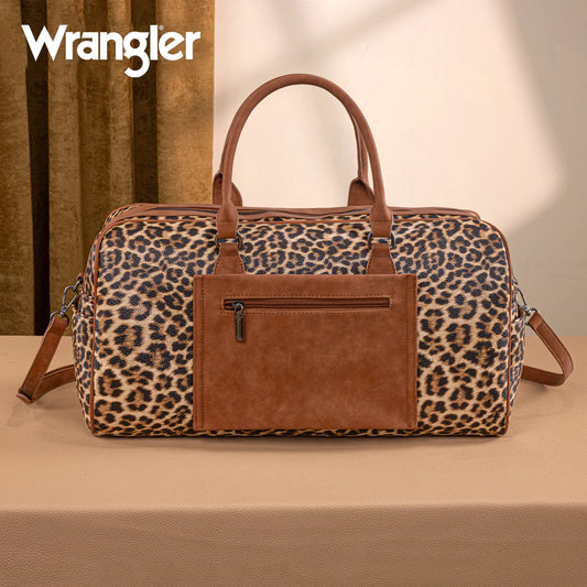 Wrangler Whipstitch Collection Duffle Bag -Leopard