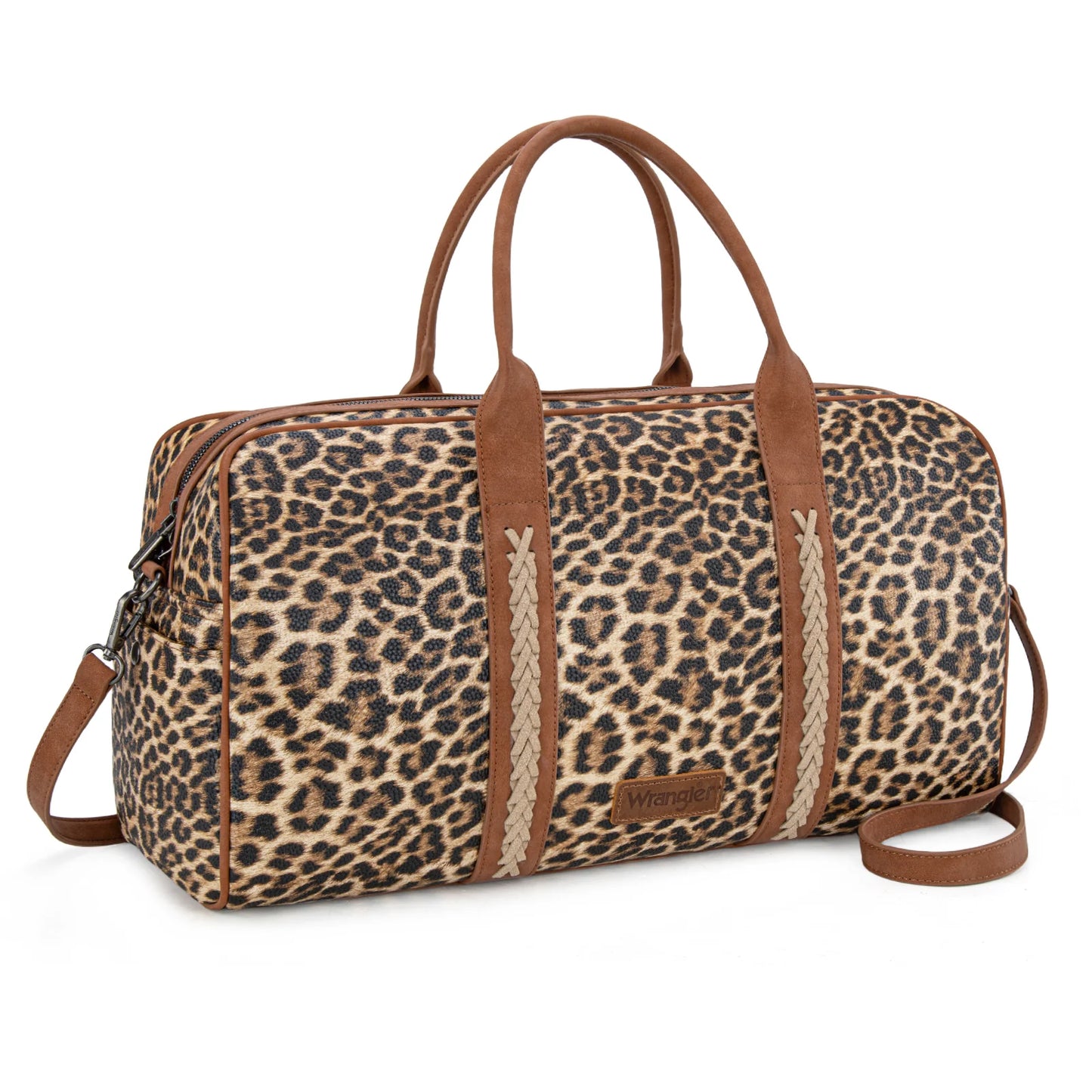 Wrangler Whipstitch Collection Duffle Bag -Leopard