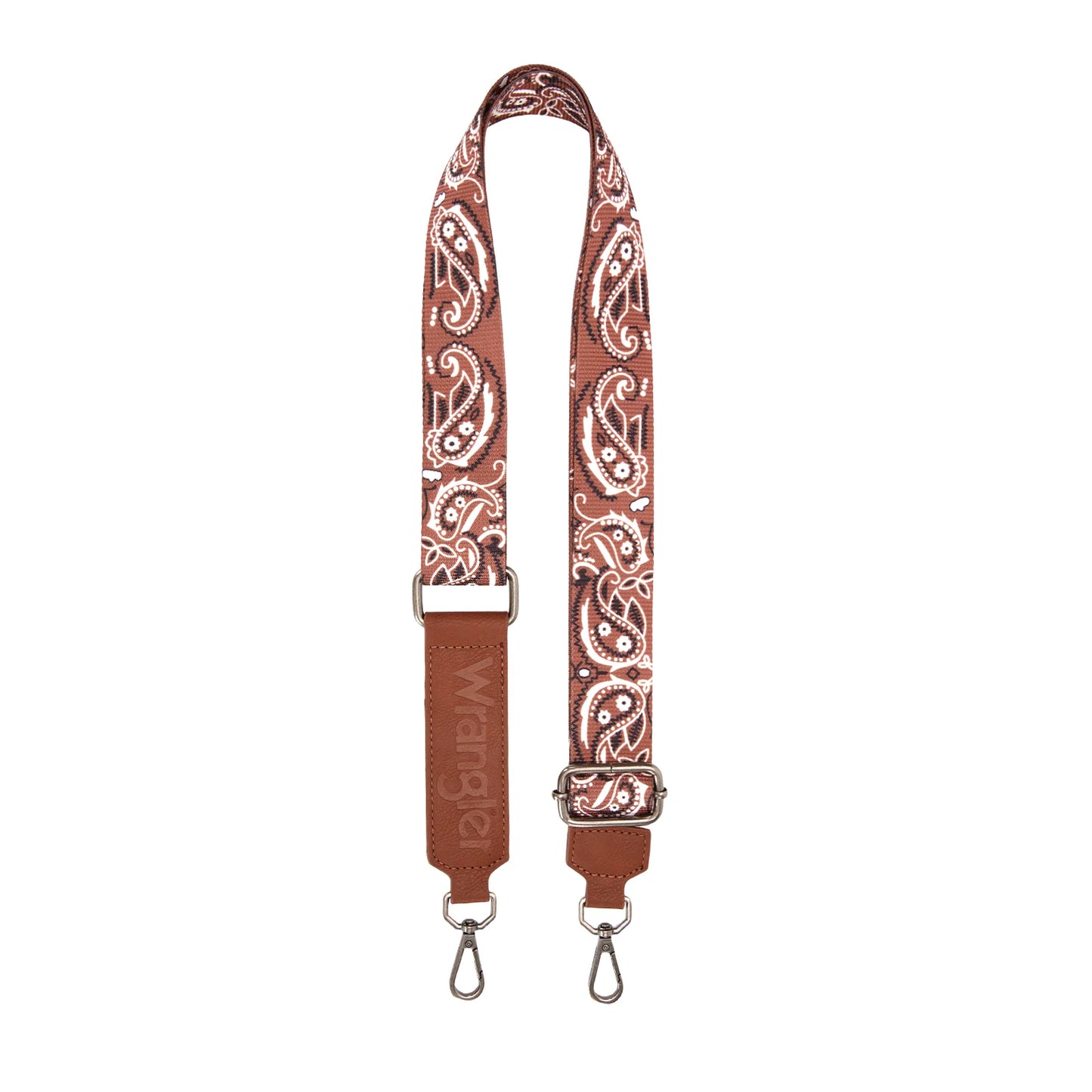 Wrangler Bandana Paisley Print Tote/Crossbody -Brown