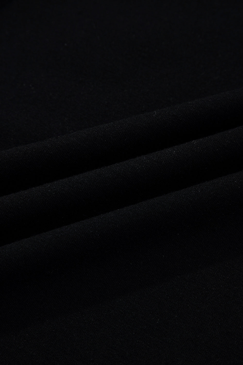 Black Scallop Trim Colorblock Long Sleeve Collared Top