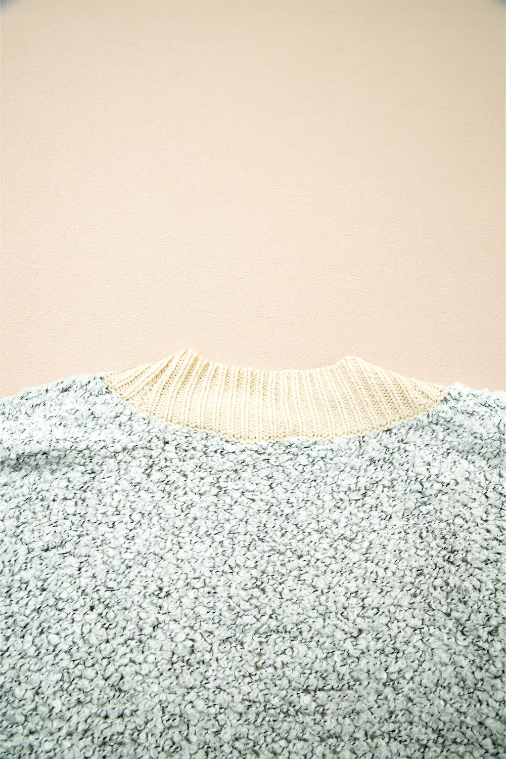 High-rise Patchwork Side Pockets Open Front Cardigan