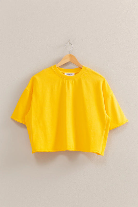 Basic Yellow Crop Top